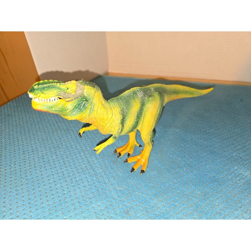 SDE Shantou T-Rex Dinosaur Movable Jaw Tyrannosaurus Green Prehistoric Figure